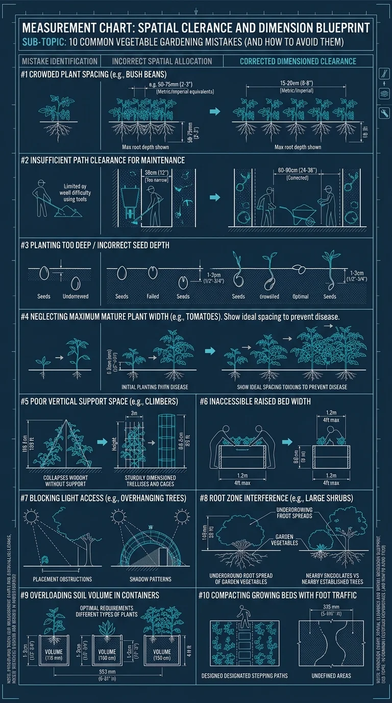 Measurement Chart: Spatial clearance and dimension blueprint
