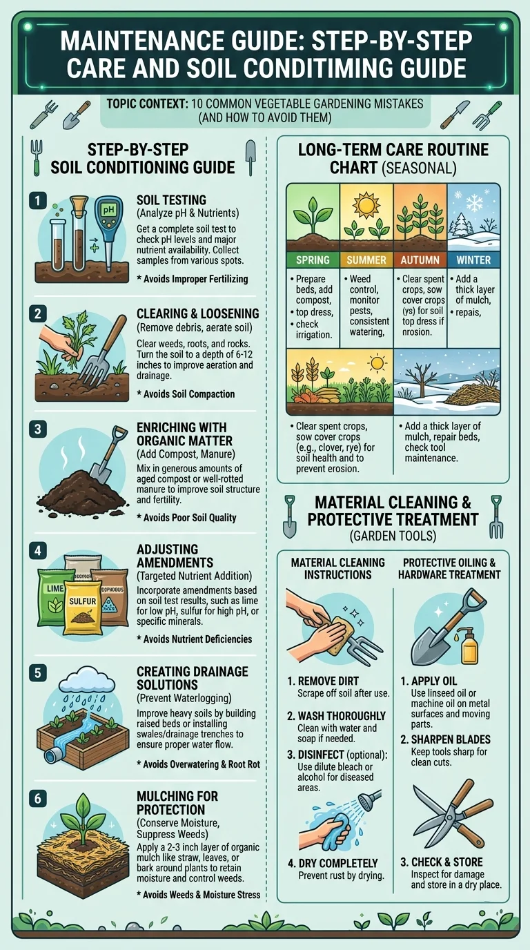 Maintenance Guide: Step-by-step care and soil conditioning guide