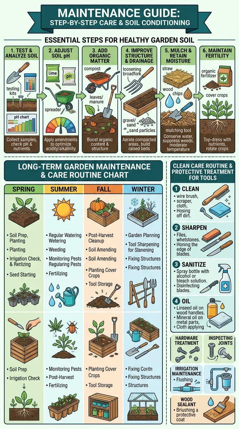 Maintenance Guide: Step-by-step care and soil conditioning guide