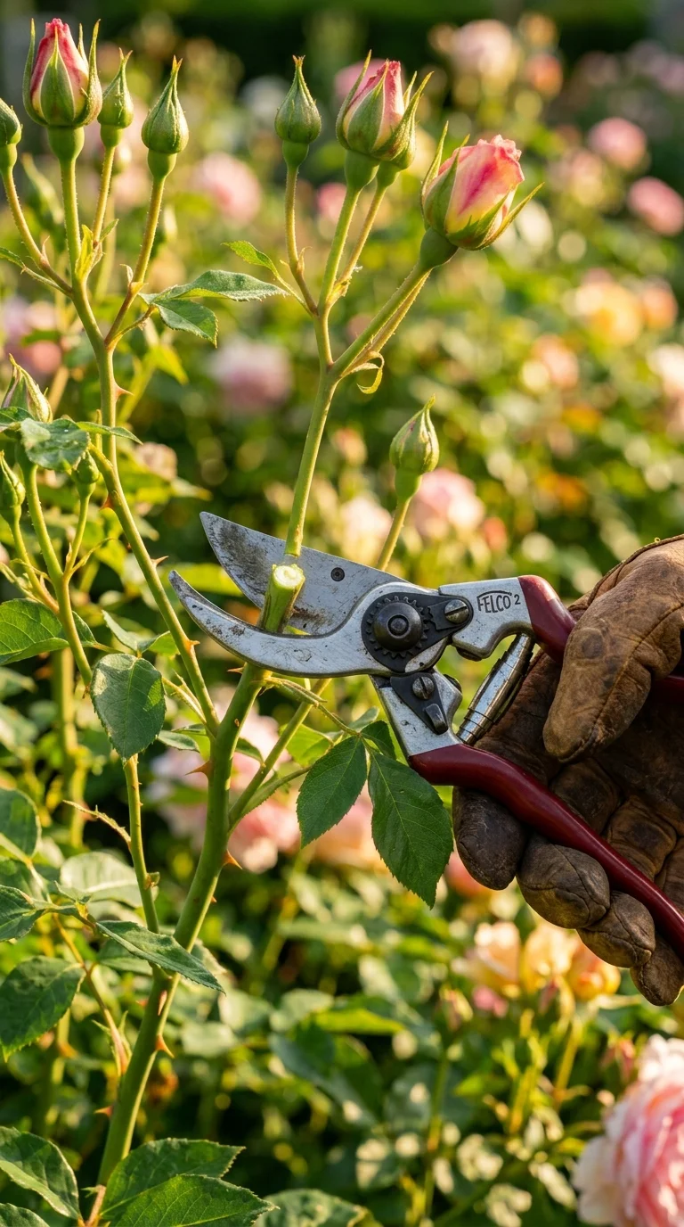 A helpful step-by-step care and watering illustration for “Bypass Pruning Shears”