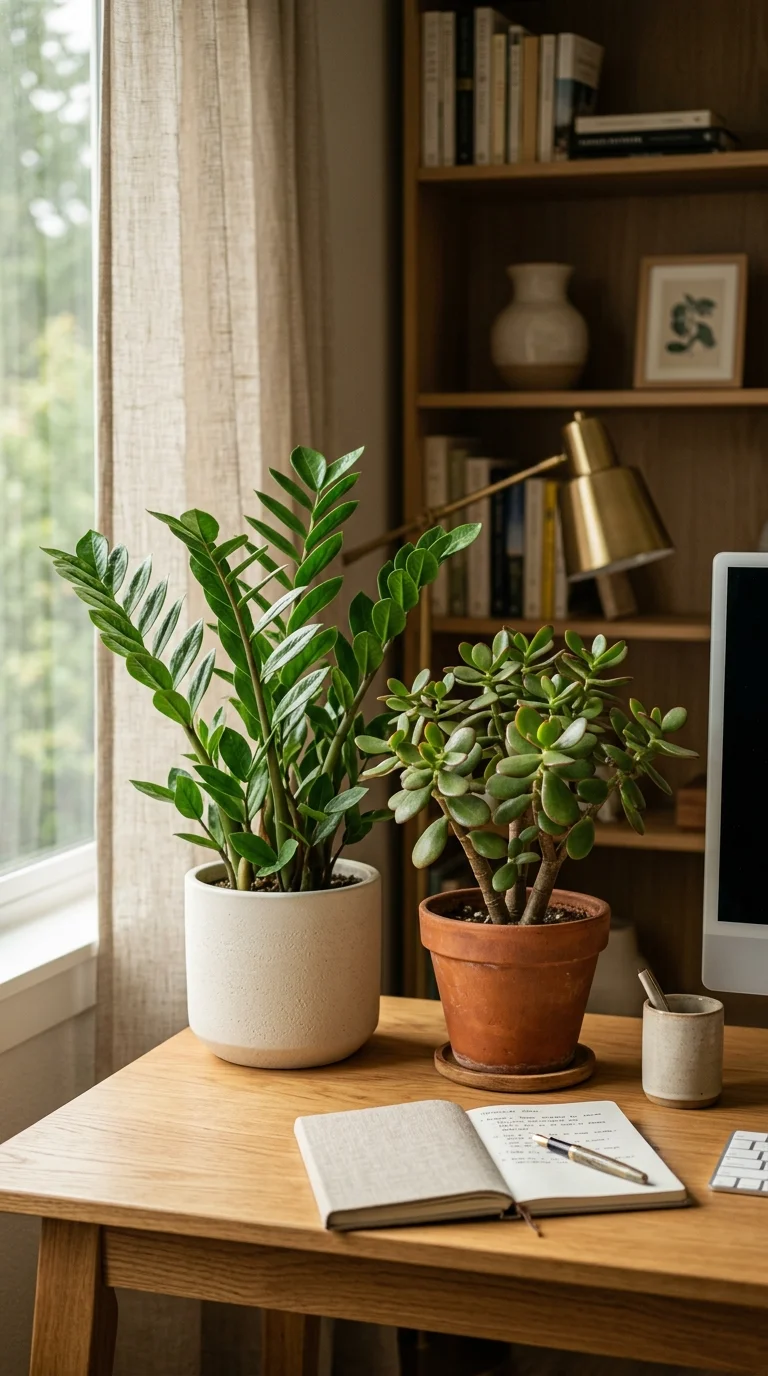A helpful step-by-step care and watering illustration for “easy to care for plants”