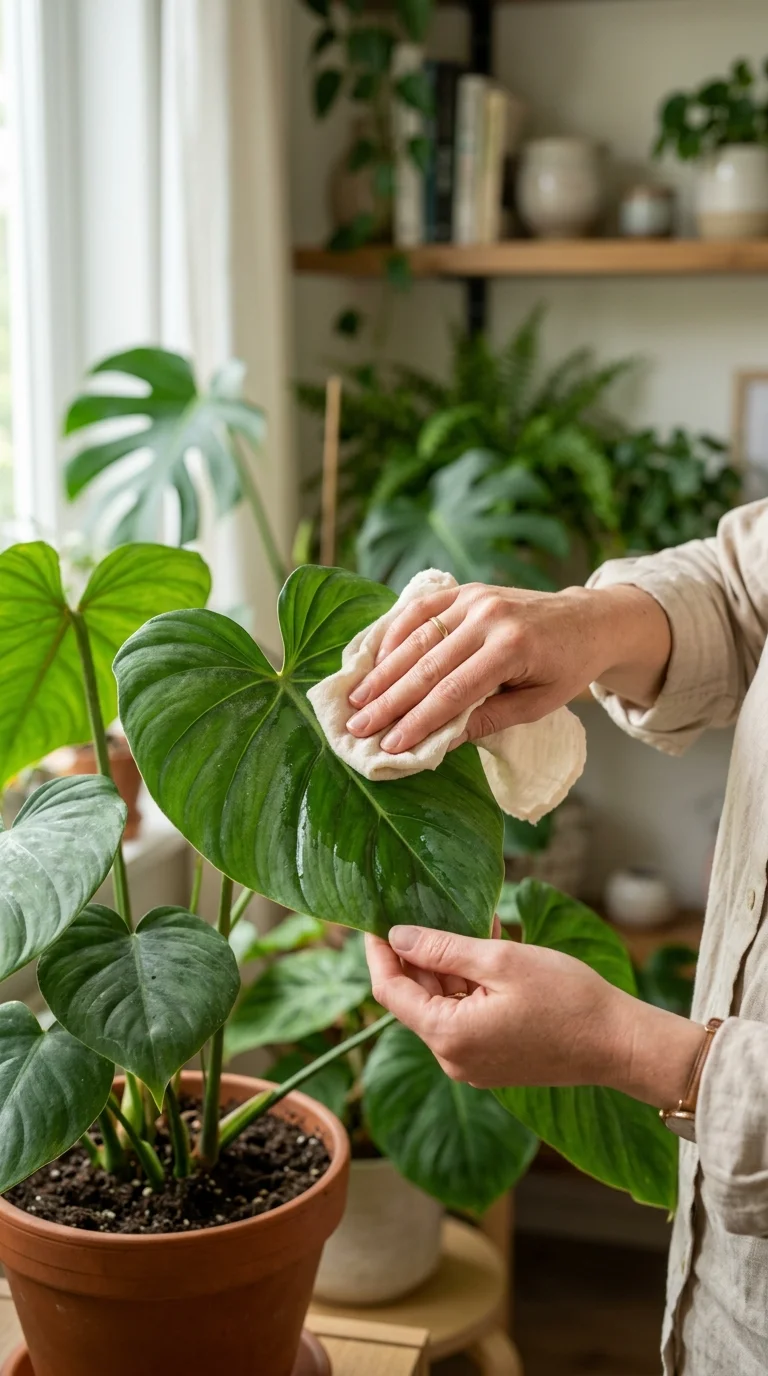 An illustrative troubleshooting, composting, or pruning guide for “indoor shade plants”