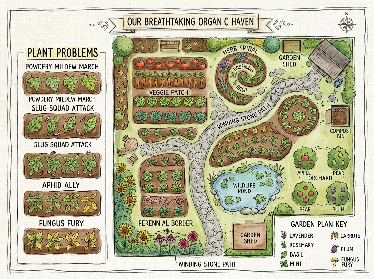 Tailored Garden Spacing Schematic Layout