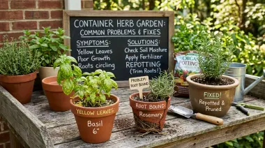 Container Herb Gardening Problems: 10 Common Issues and Fixes