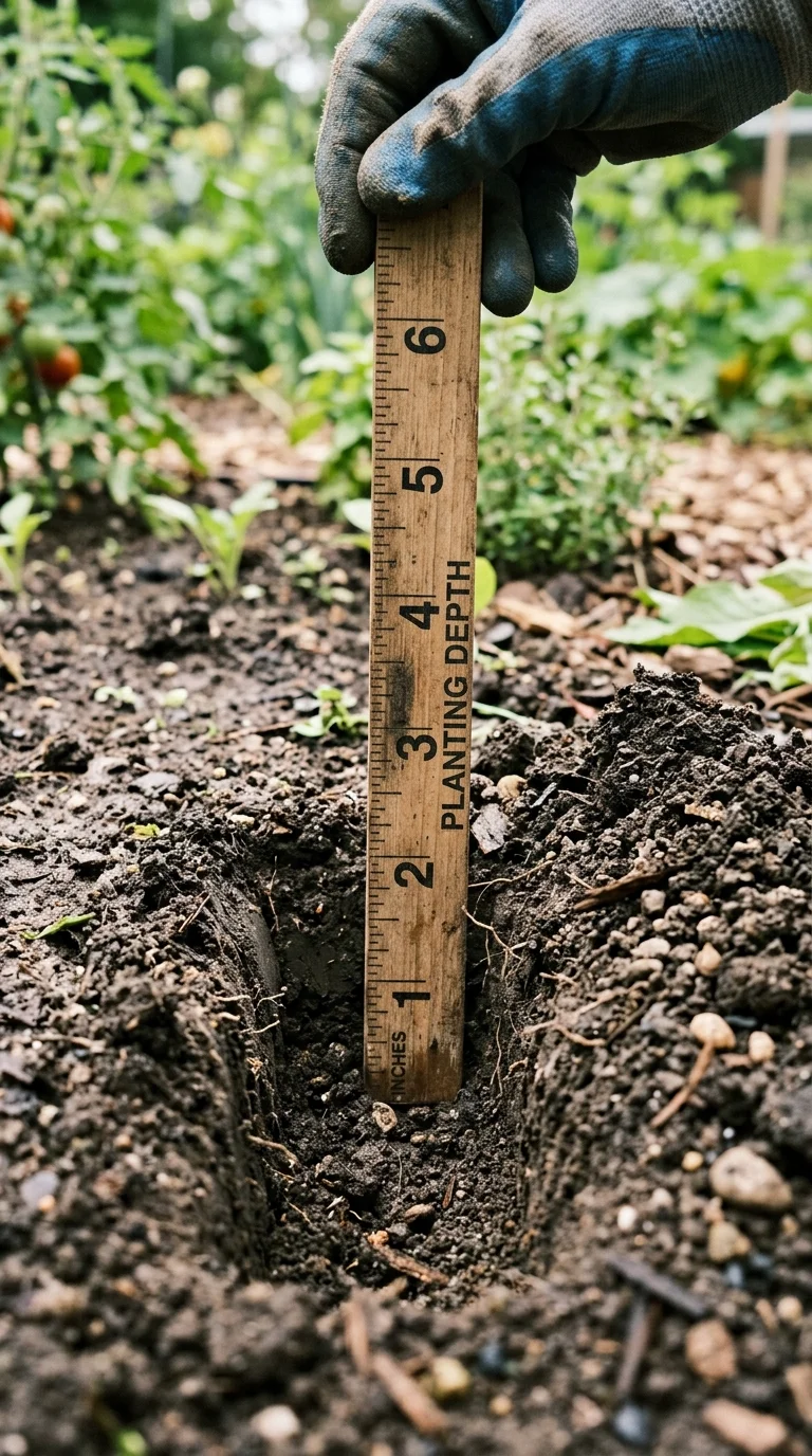 An illustrative troubleshooting, composting, or pruning guide for “how deep to plant flower bulbs”