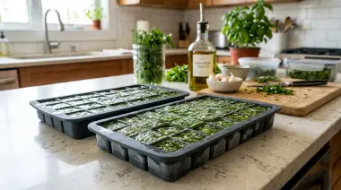 How to Freeze Fresh Herbs: Easy Ice Cube Method for Year-Round Flavor