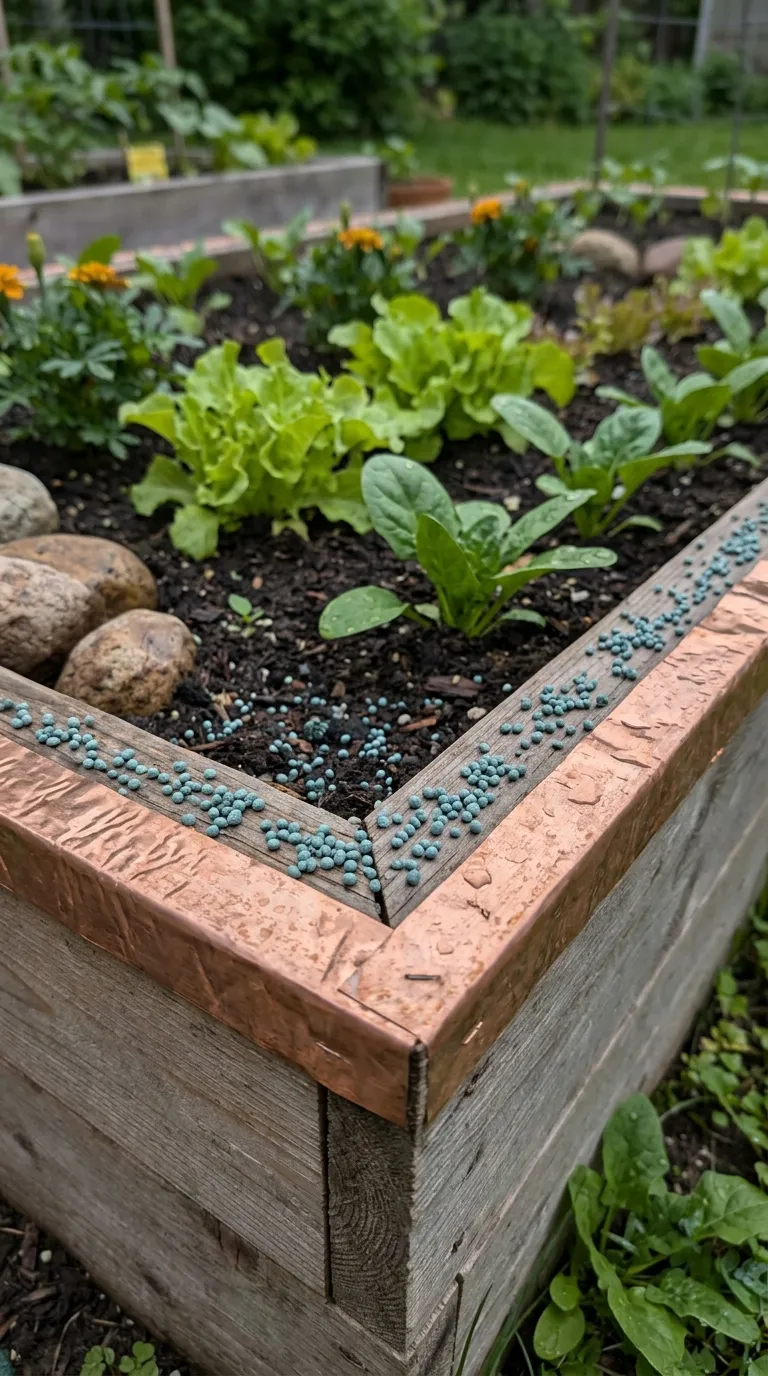 habitat fix — water morning, thin mulch detail in home garden