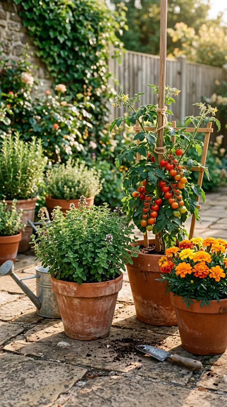 Organic pest protection, companion planting, or outdoor container garden layout for “uses for dried oregano”
