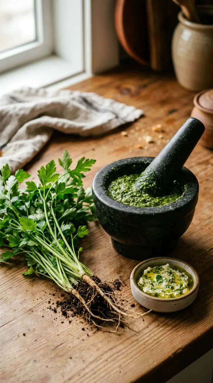 Organic pest protection, companion planting, or outdoor container garden layout for “uses for fresh parsley”