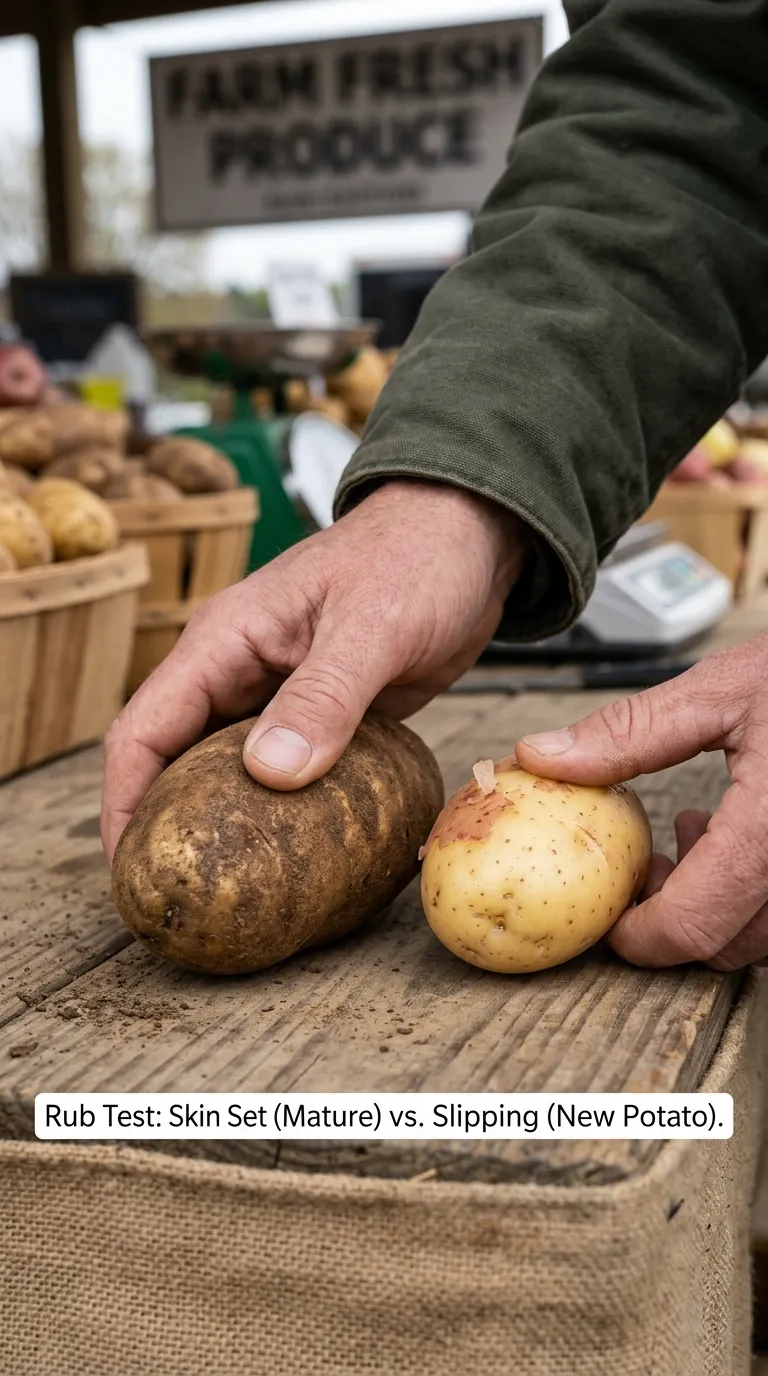 Garden harvest of mixed potatoes ready for curing
