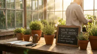 How to Grow Thyme Indoors: Sunny Windowsill Guide — featured image