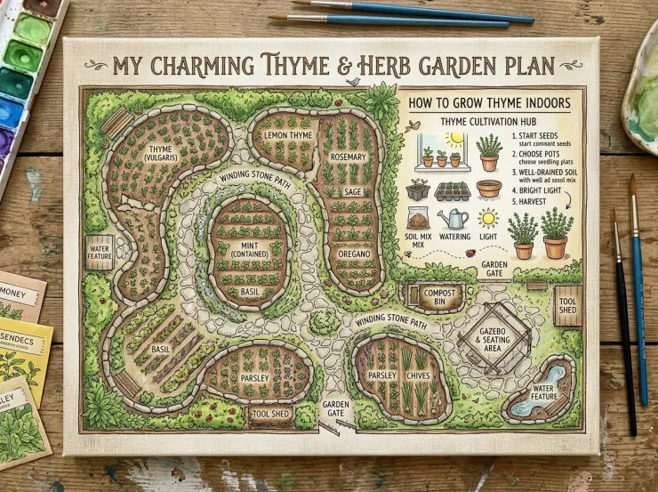 Tailored Garden Spacing Schematic Layout