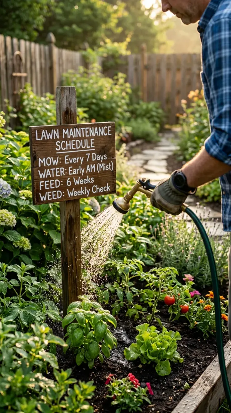 Seasonal lawn care schedule and mowing guide