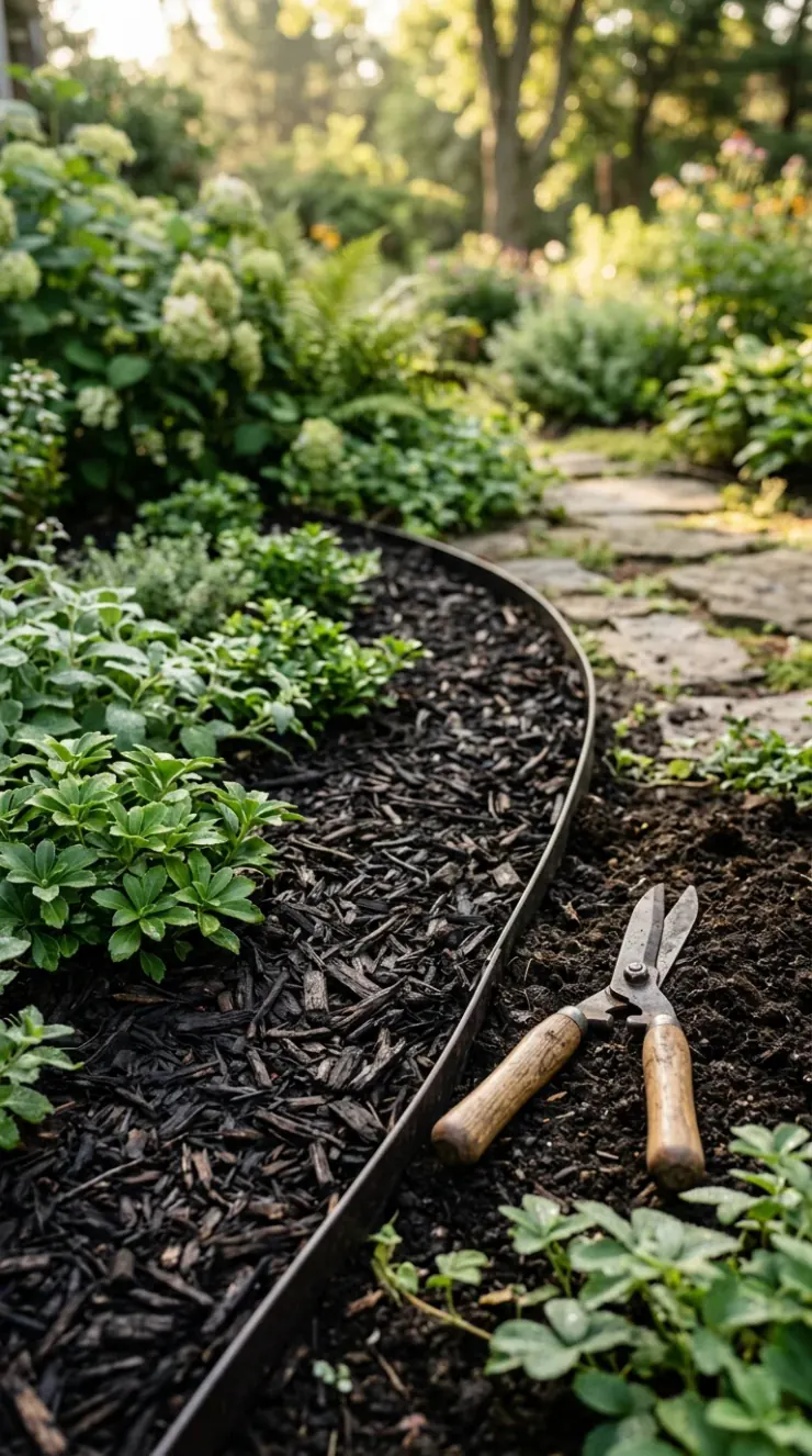 An illustrative troubleshooting, composting, or pruning guide for “low maintenance flower bed ideas”