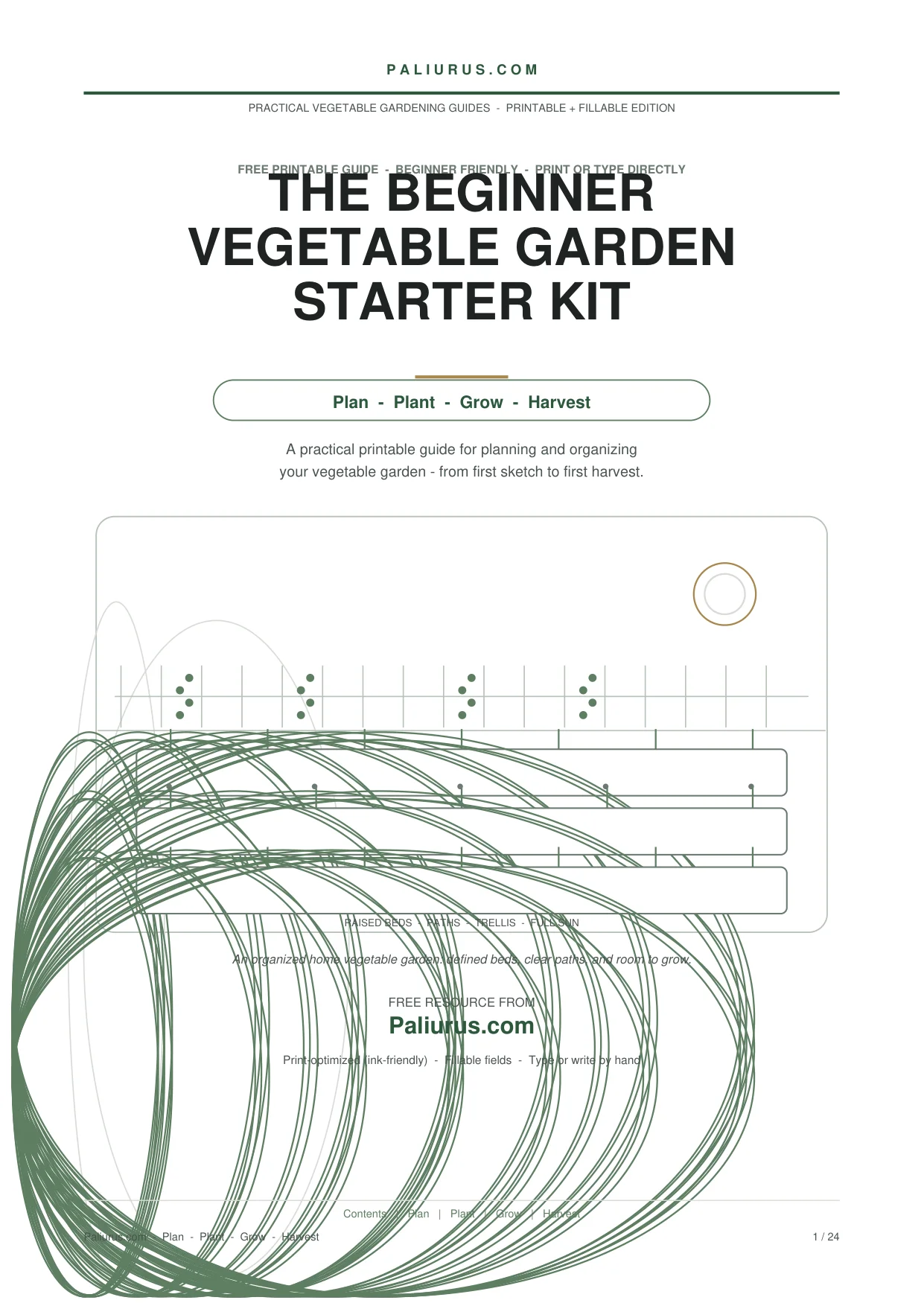 The Beginner Vegetable Garden Starter Kit Guide Cover
