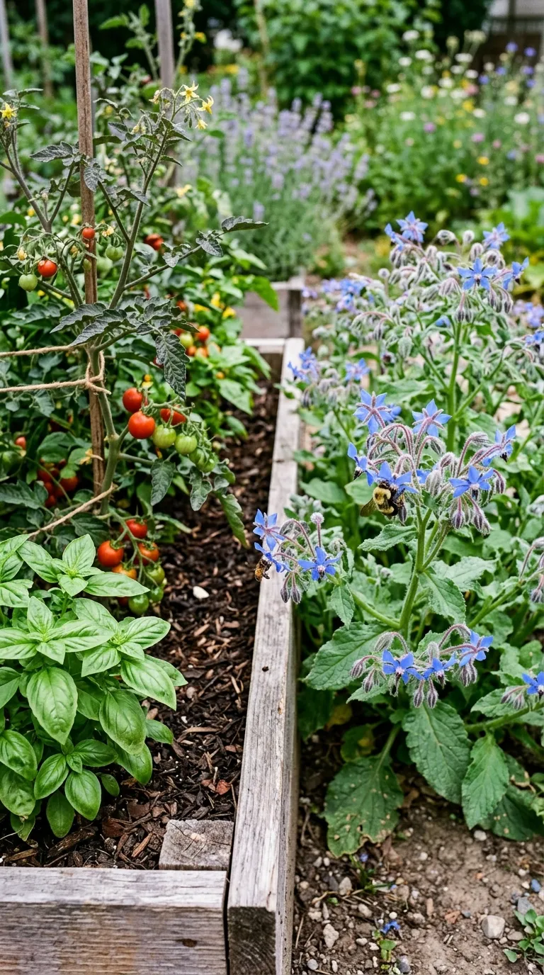Tiny green tomatoes forming after successful pollination